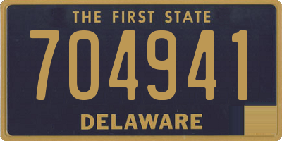 DE license plate 704941