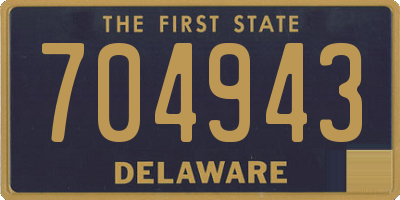 DE license plate 704943