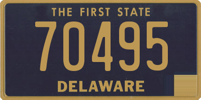 DE license plate 70495