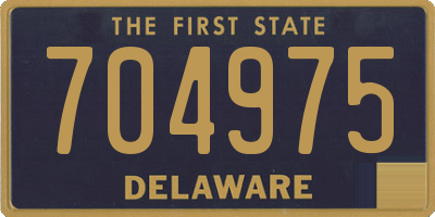 DE license plate 704975