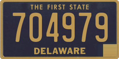 DE license plate 704979