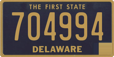 DE license plate 704994
