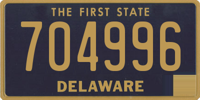 DE license plate 704996