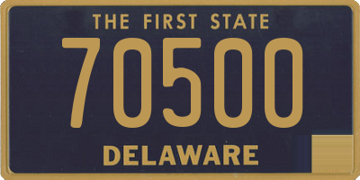 DE license plate 70500