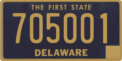 DE license plate 705001