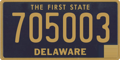 DE license plate 705003