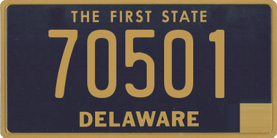 DE license plate 70501