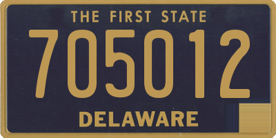 DE license plate 705012