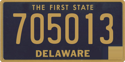 DE license plate 705013