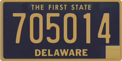 DE license plate 705014