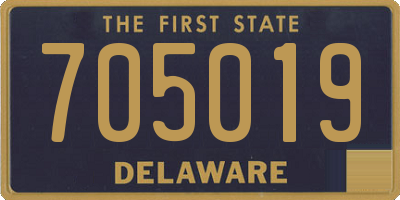 DE license plate 705019