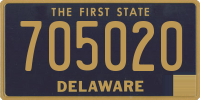 DE license plate 705020