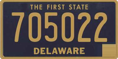 DE license plate 705022