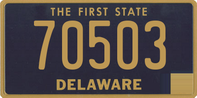 DE license plate 70503