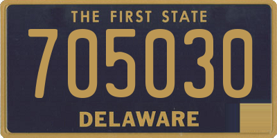 DE license plate 705030