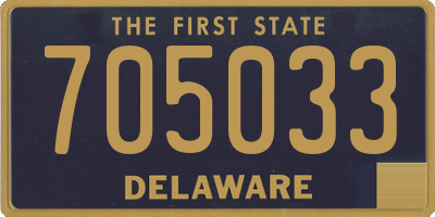 DE license plate 705033