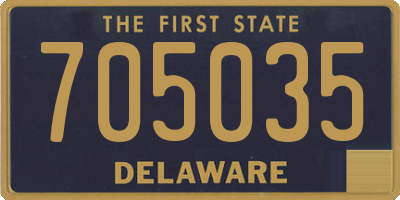 DE license plate 705035