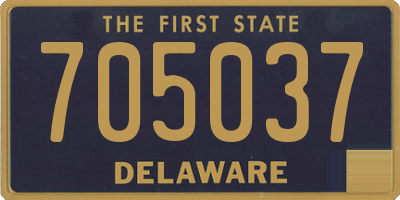DE license plate 705037