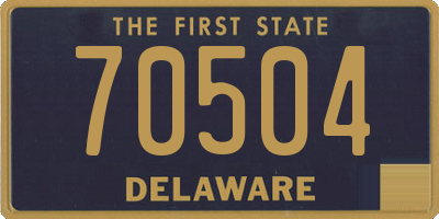 DE license plate 70504