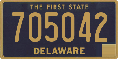 DE license plate 705042