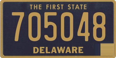 DE license plate 705048