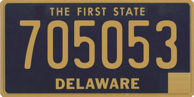 DE license plate 705053