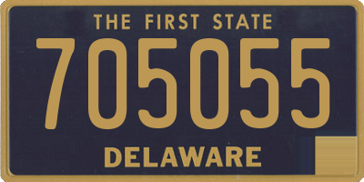 DE license plate 705055