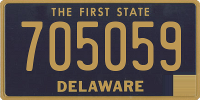 DE license plate 705059