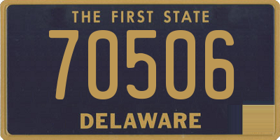 DE license plate 70506