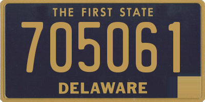 DE license plate 705061