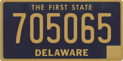 DE license plate 705065