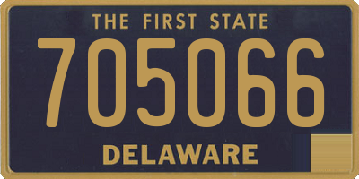 DE license plate 705066