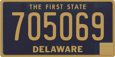 DE license plate 705069