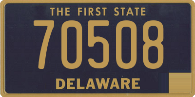 DE license plate 70508