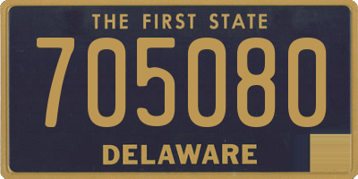 DE license plate 705080