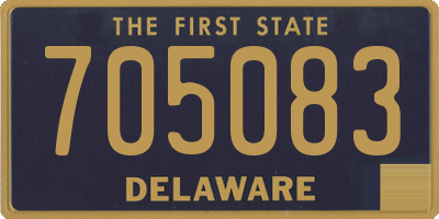 DE license plate 705083