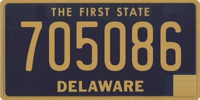 DE license plate 705086