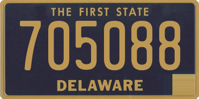 DE license plate 705088