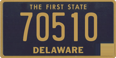 DE license plate 70510