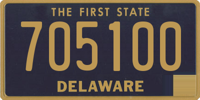DE license plate 705100