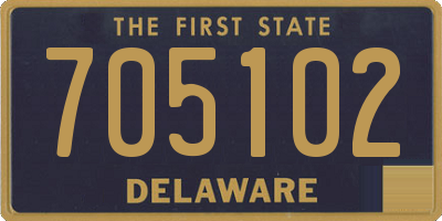 DE license plate 705102