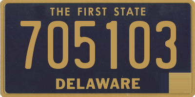 DE license plate 705103