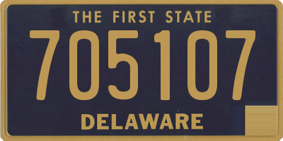 DE license plate 705107