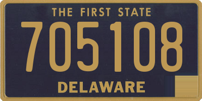 DE license plate 705108