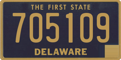 DE license plate 705109