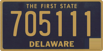 DE license plate 705111