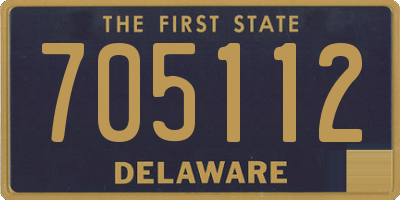 DE license plate 705112