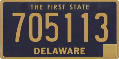DE license plate 705113