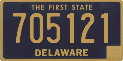 DE license plate 705121