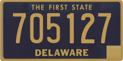 DE license plate 705127